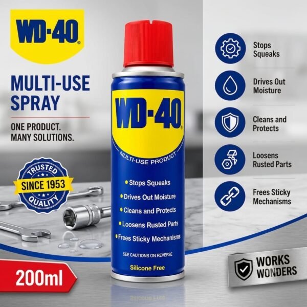 WD-40 Multi-Use Lubricant Spray (200ml)